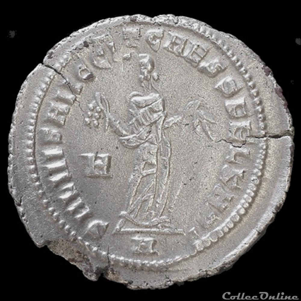 Follis de Constance Chlore auguste pour Carthage monnaie antique romaine follis de constance chlore auguste pour carthage
