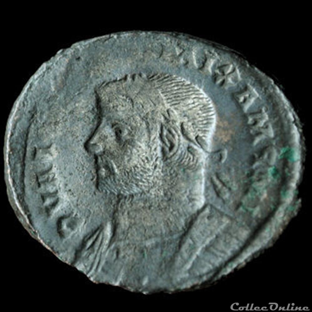 Follis de Maximien Hercule pour Londres incus monnaie antique romaine follis de maximien hercule pour londres incus