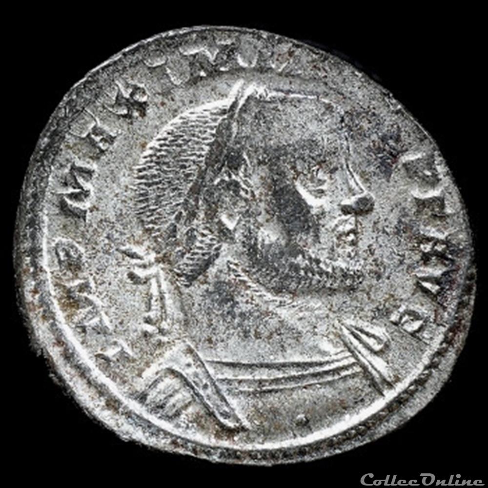 Follis de Maximien Hercule pour Trèves monnaie antique romaine follis de maximien hercule pour treves