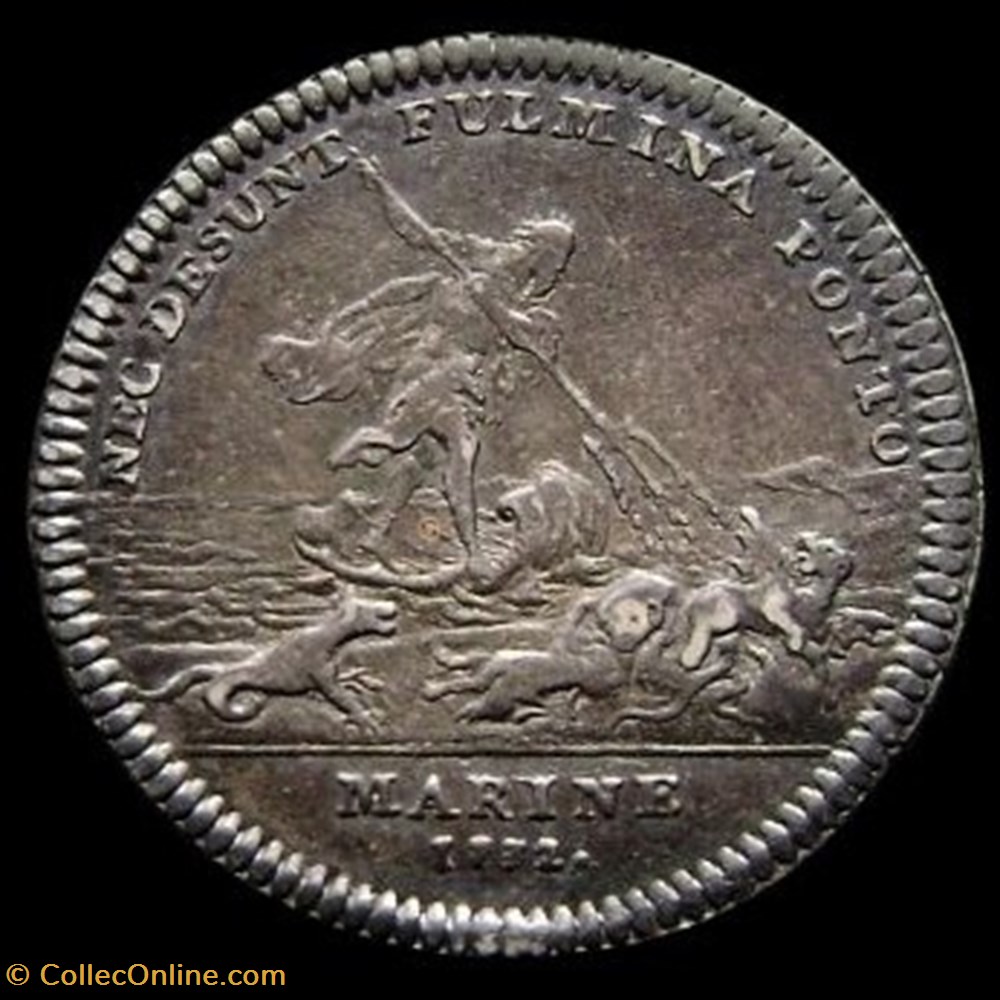 Jeton d'argent de Louis Alexandre de Bourbon 1732 monnaies paranumismatique jetons poids jeton argent de louis alexandre de bourbon 1732