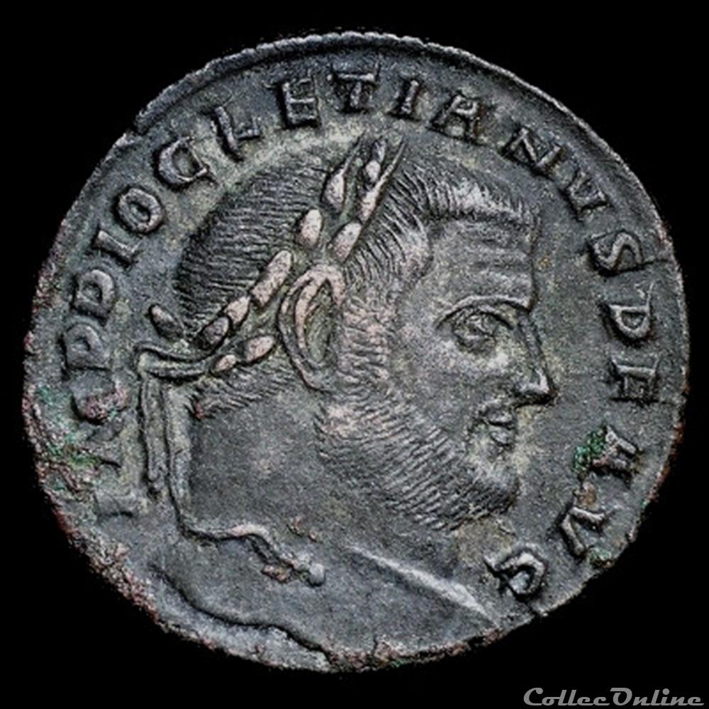 monnaie antique romaine follis de diocletien pour aquilee