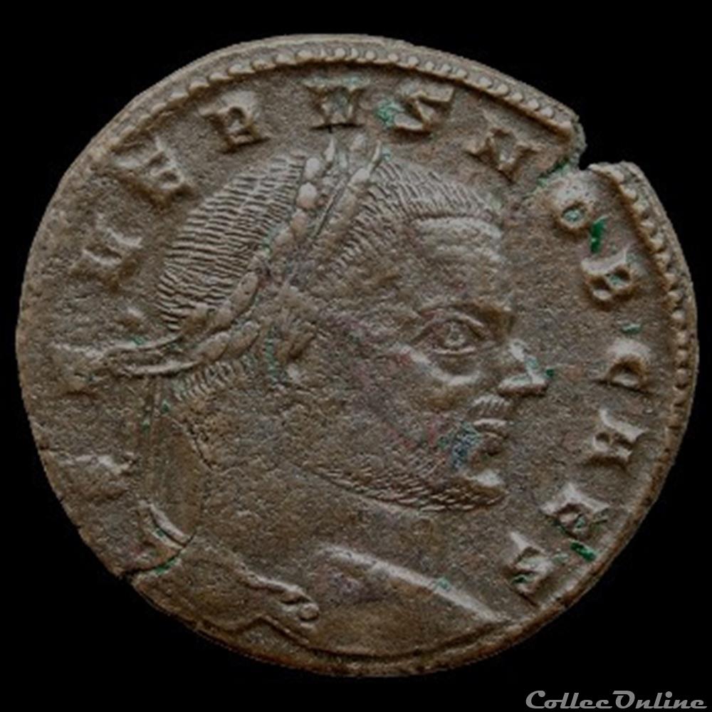 Follis de Sévère II césar pour Aquilée monnaie antique romaine follis de severe ii cesar pour aquilee