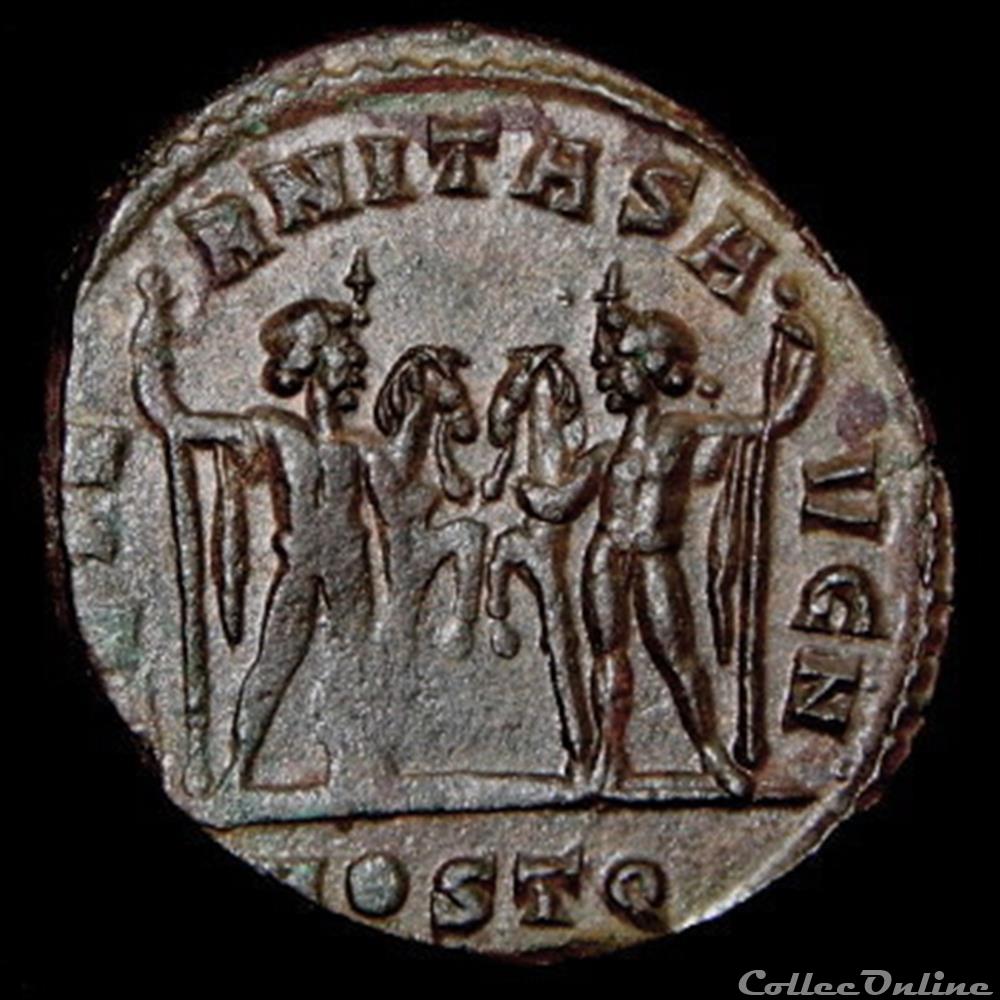 Follis de Maxence pour Ostie monnaie antique romaine follis de maxence pour ostie