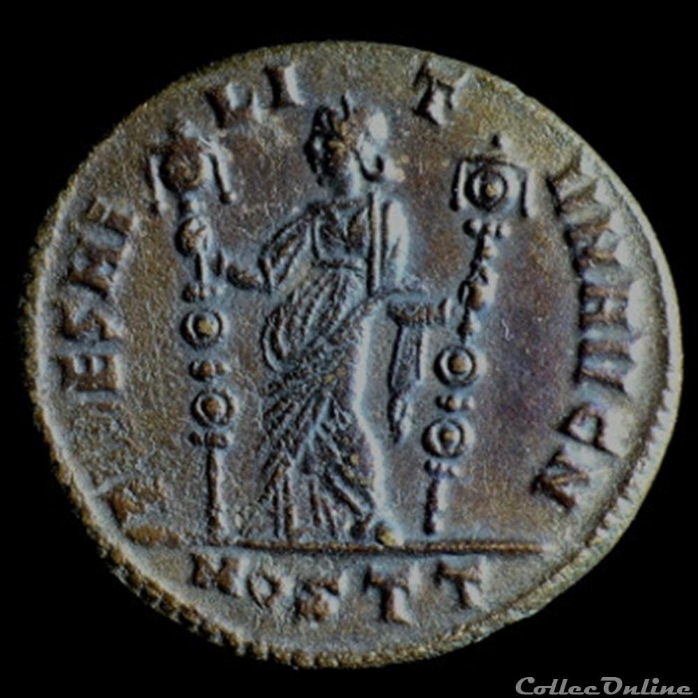 Follis de Maxence pour Ostie monnaie antique romaine follis de maxence pour ostie