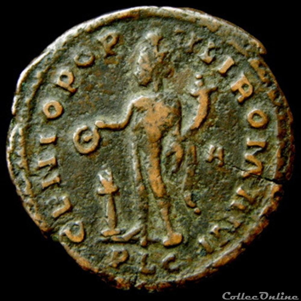 Follis de Maximien Hercule pour Lyon monnaie antique romaine follis de maximien hercule pour lyon