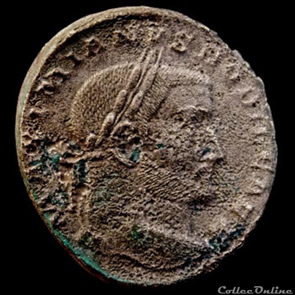 Follis de Galère Maximien césar pour Trèves monnaie antique romaine follis de galere maximien cesar pour treves