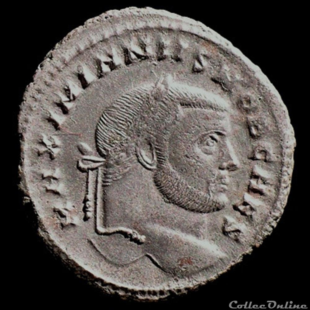 Follis de Galère Maximien césar pour Carthage monnaie antique romaine follis de galere maximien cesar pour carthage