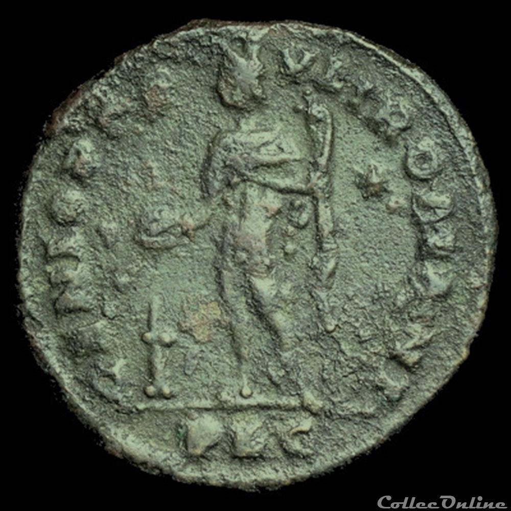 Follis de Maximin II Daïa césar pour Lyon monnaie antique romaine follis de maximin ii daia cesar pour lyon