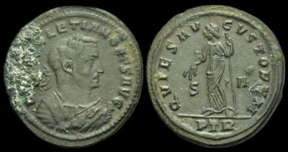 monnaies antiques romaines imperiales republicaines follis de diocletien auguste senior pour treves