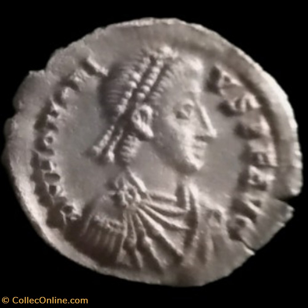 monnaies antiques romaines republicaines imperiales silique honorius pour milan
