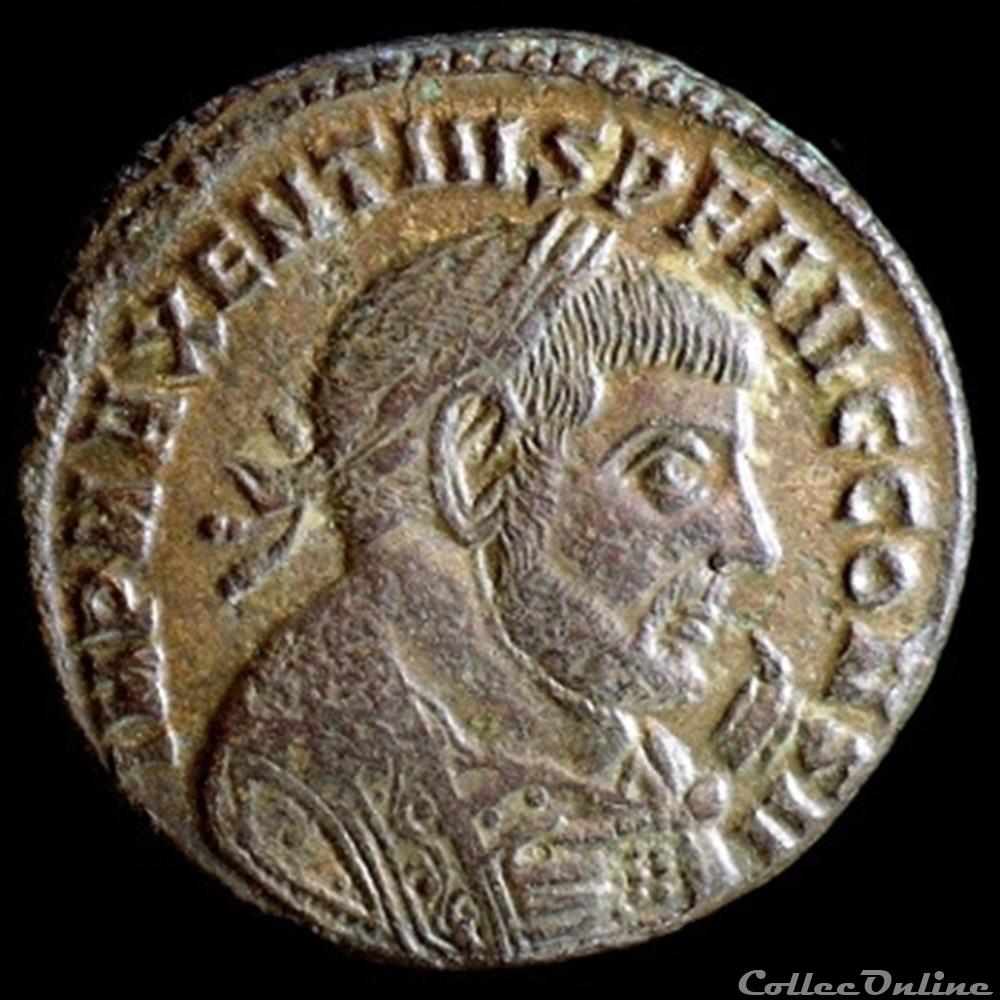 Follis de Maxence pour Aquilée monnaie antique romaine follis de maxence pour aquilee