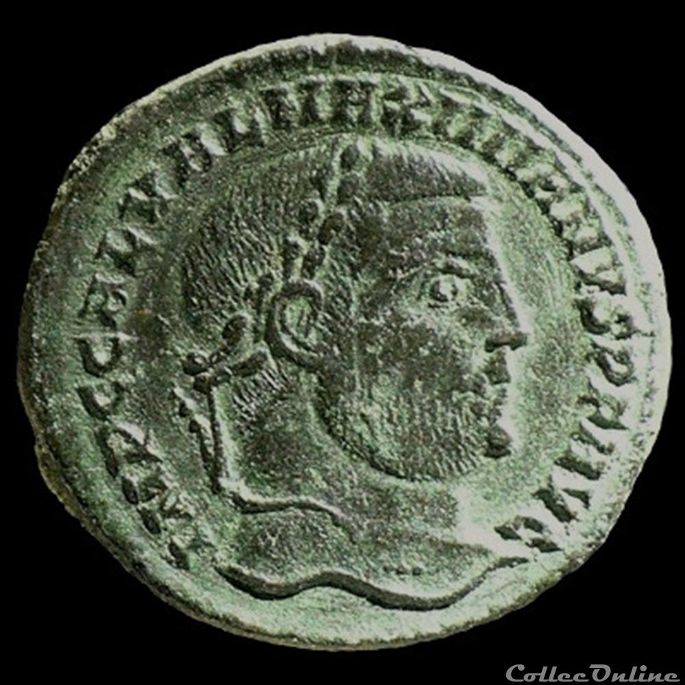 Follis de Galère Maximien auguste pour Nicomédie monnaie antique romaine follis de galere maximien auguste pour nicomedie