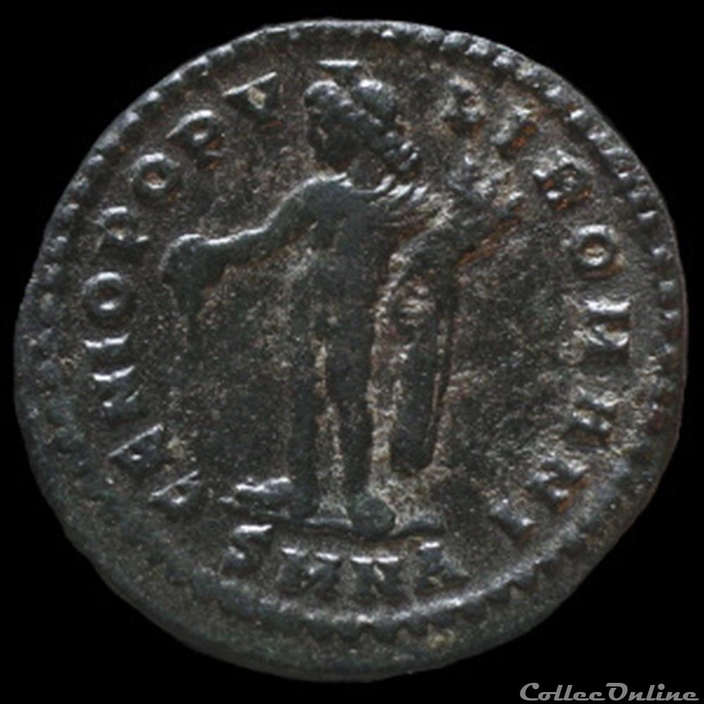 Follis de Constance Chlore césar pour Nicomédie monnaie antique romaine follis de constance chlore cesar pour nicomedie