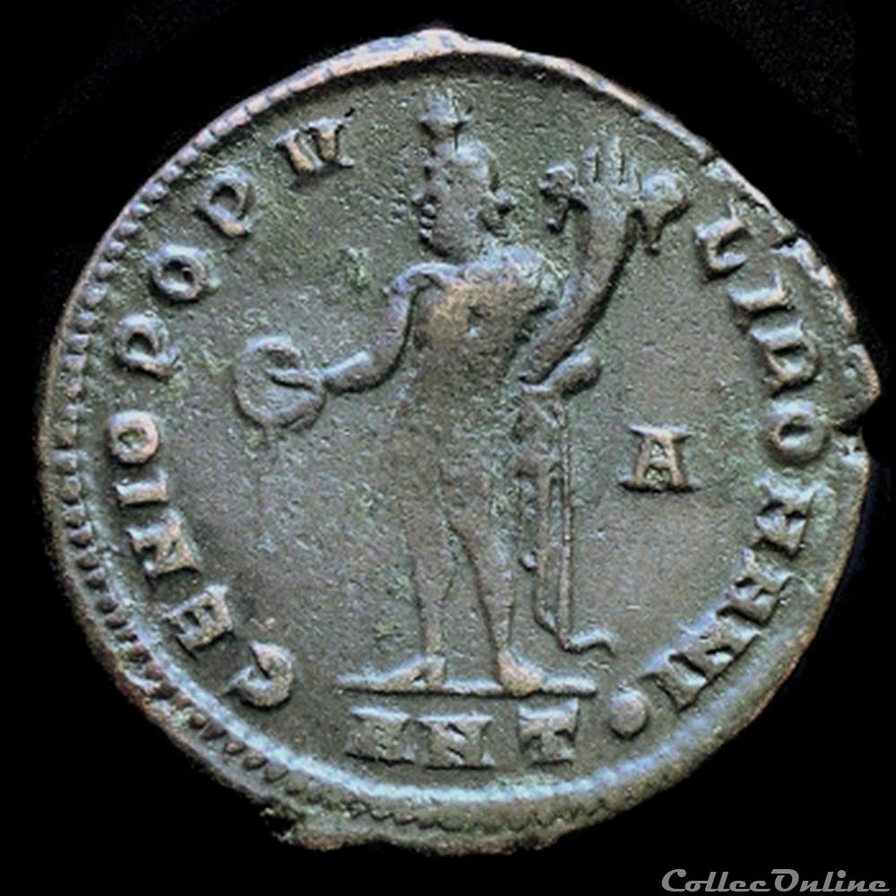 Follis de Dioclétien pour Antioche monnaie antique romaine follis de diocletien pour antioche