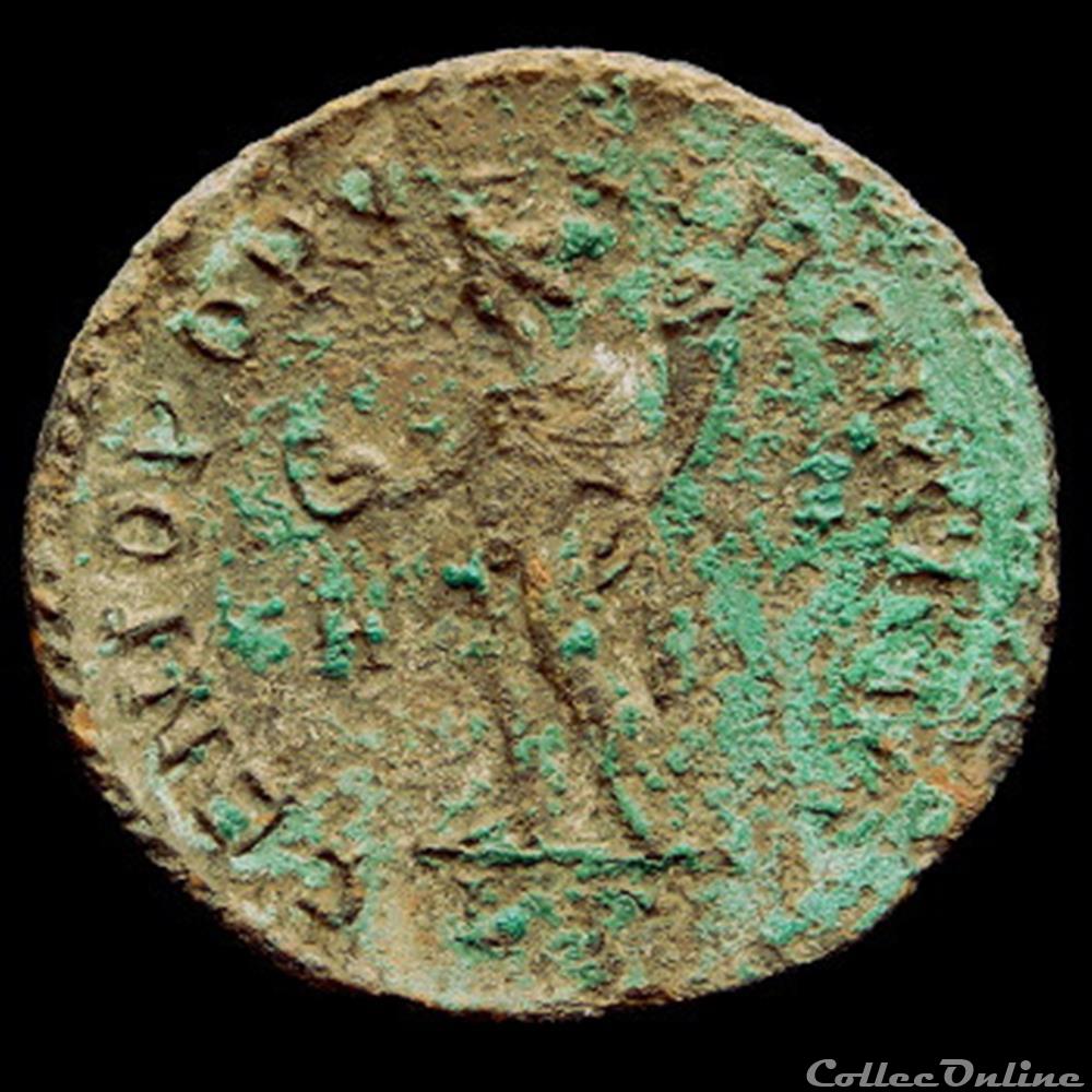 Follis de Dioclétien pour Lyon monnaie antique romaine follis de diocletien pour lyon