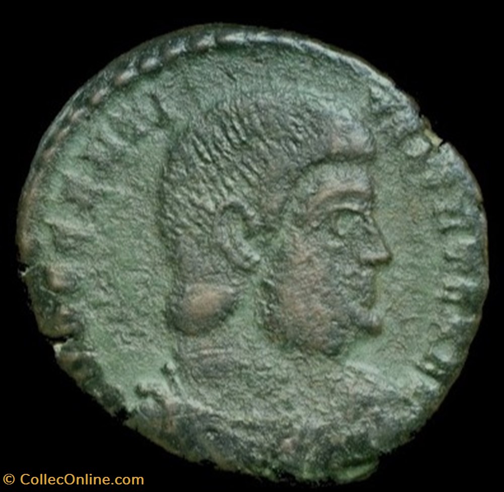 monnaies antiques romaines republicaines imperiales double maiorina de decence pour treves
