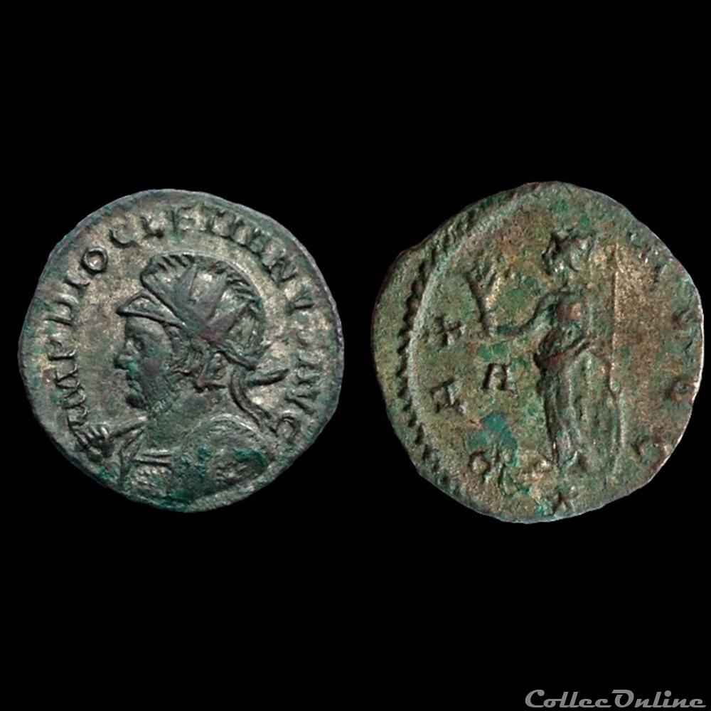 Aurelianus de Dioclétien pour Lyon inédit monnaie antique romaine aurelianus de diocletien pour lyon inedit