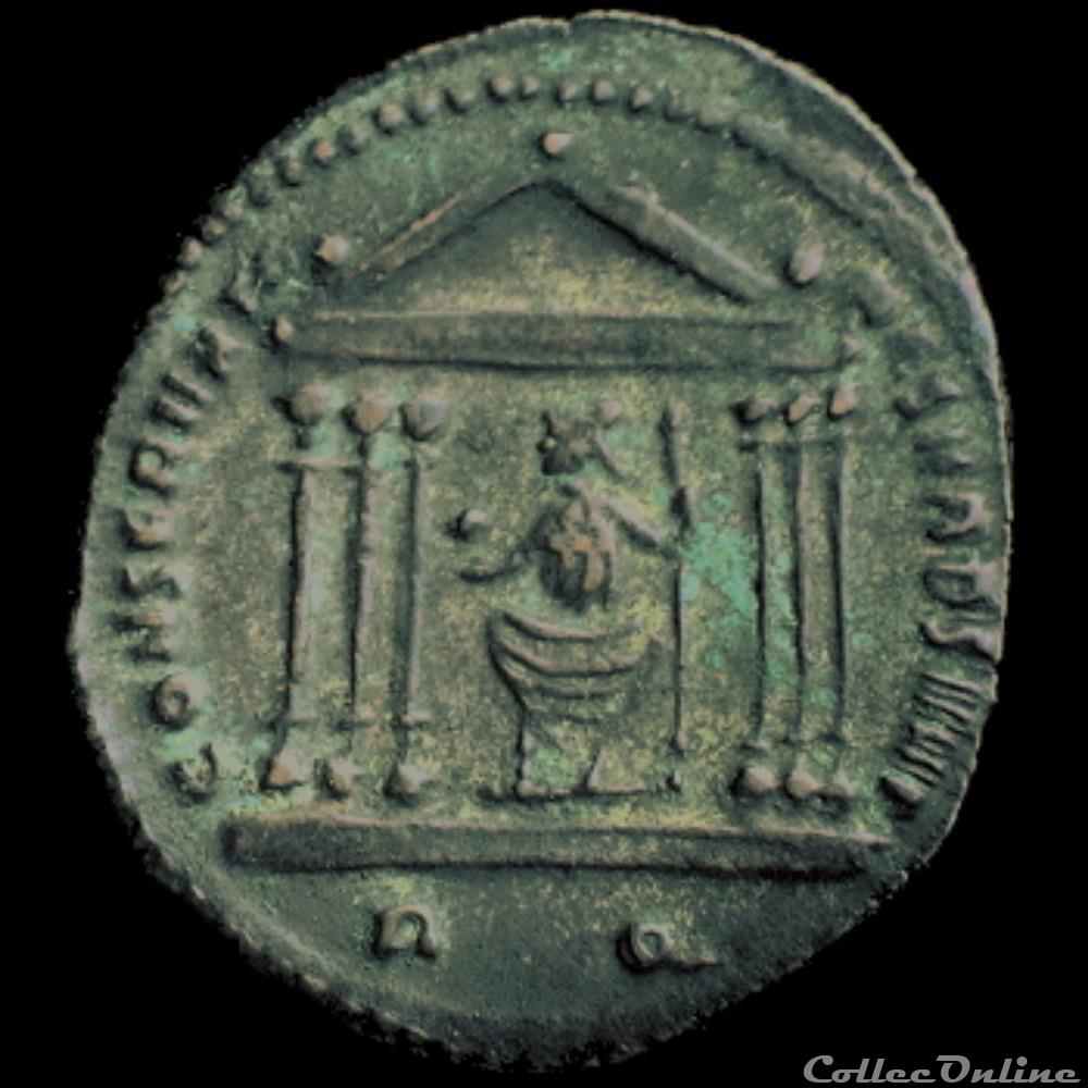 Follis de Constantin I, pour Rome monnaie antique romaine follis de constantin i pour rome