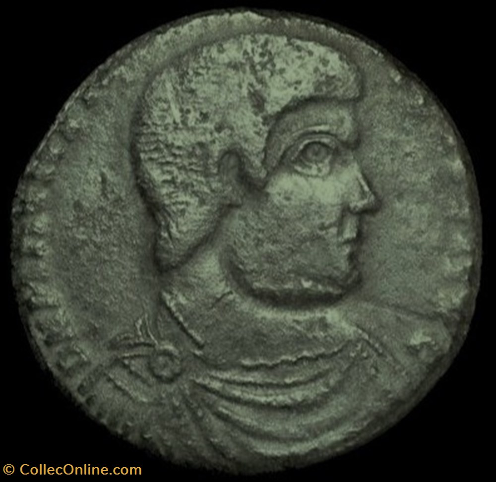 Double maiorina réduite de Magnence pour Lyon monnaies antiques romaines republicaines imperiales double maiorina reduite de magnence pour lyon