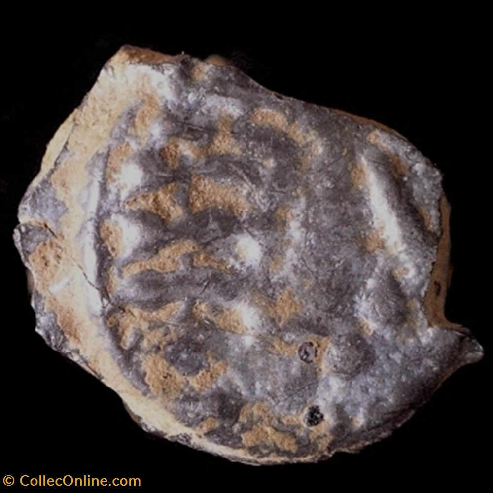 Potin Senon au 3 globules monnaie antique av jc ap gauloise potin senon au 3 globules
