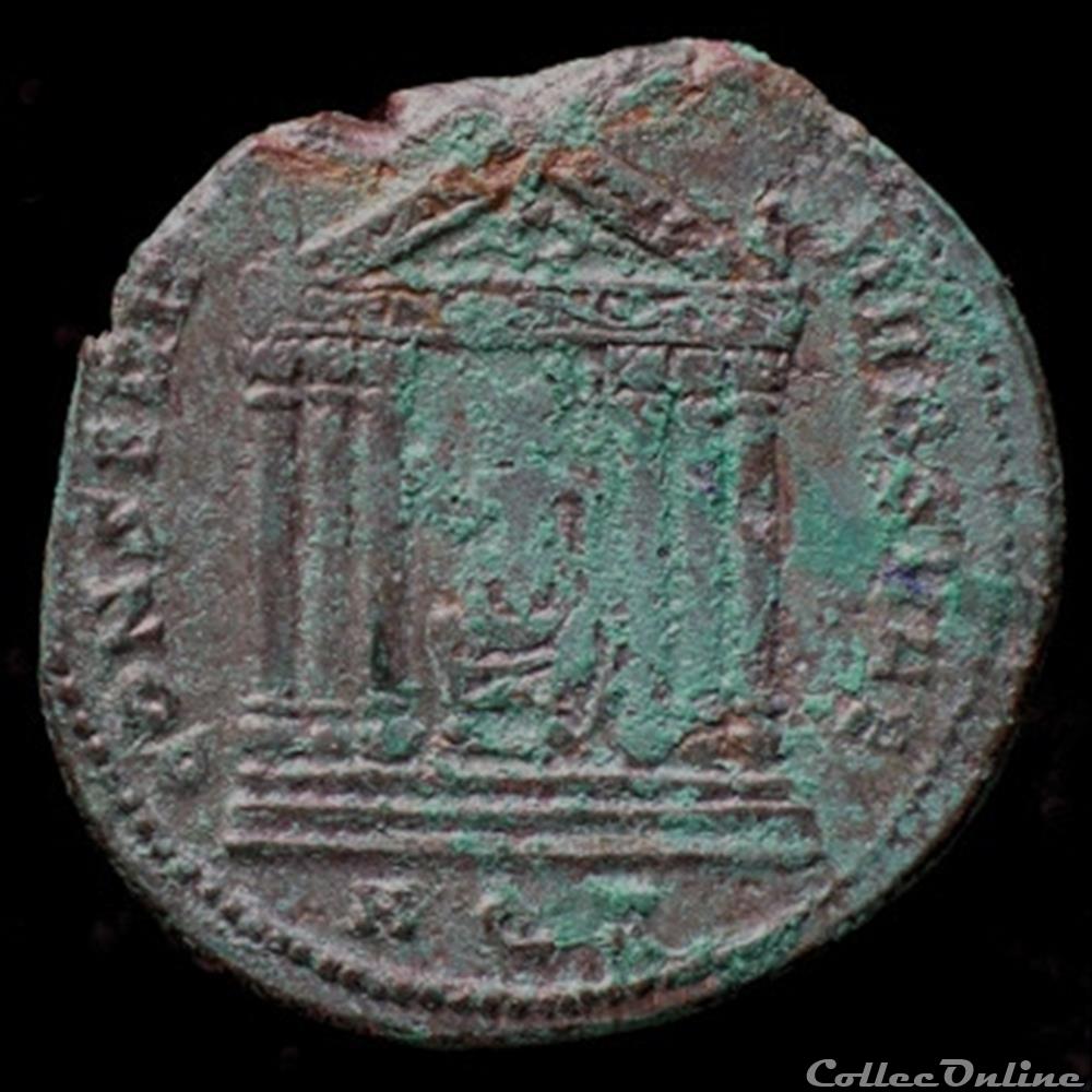 Follis de Constantin I césar pour Aquilée monnaie antique romaine follis de constantin i cesar pour aquilee