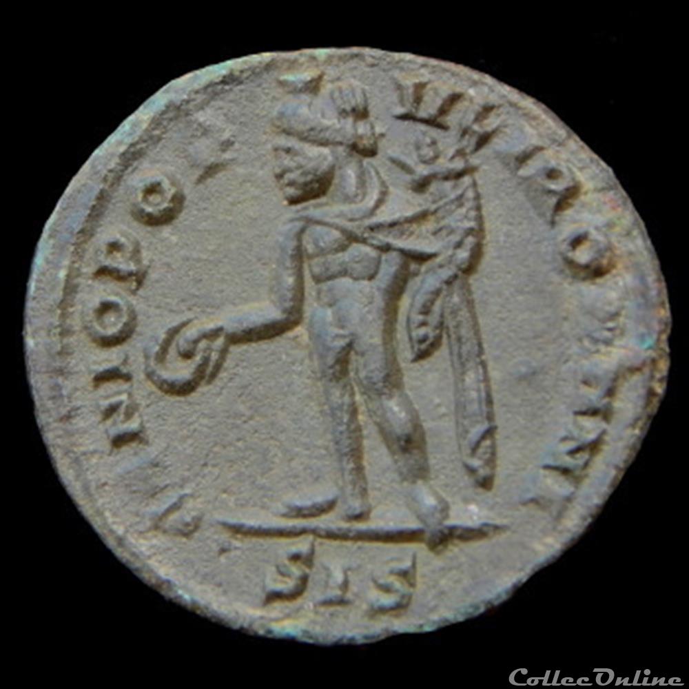 Quart de follis de Severus II pour Siscia monnaie antique romaine quart de follis de severus ii pour siscia