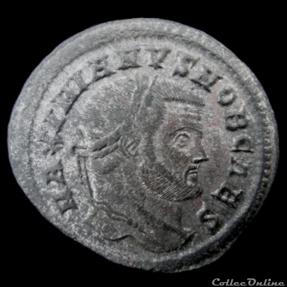 Follis de Galère Maximien césar pour Rome monnaie antique av jc ap romaine follis de galere maximien cesar pour rome