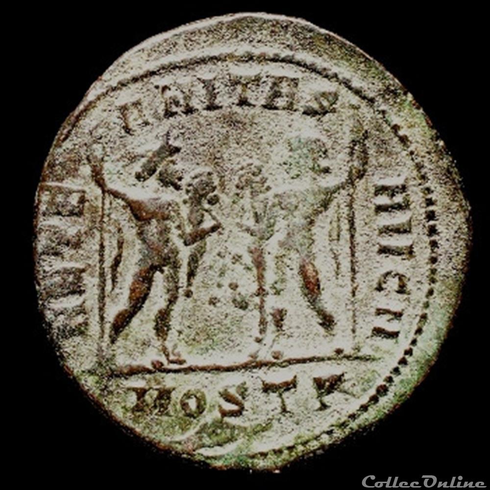 Follis de Maxence pour Ostie monnaie antique romaine follis de maxence pour ostie