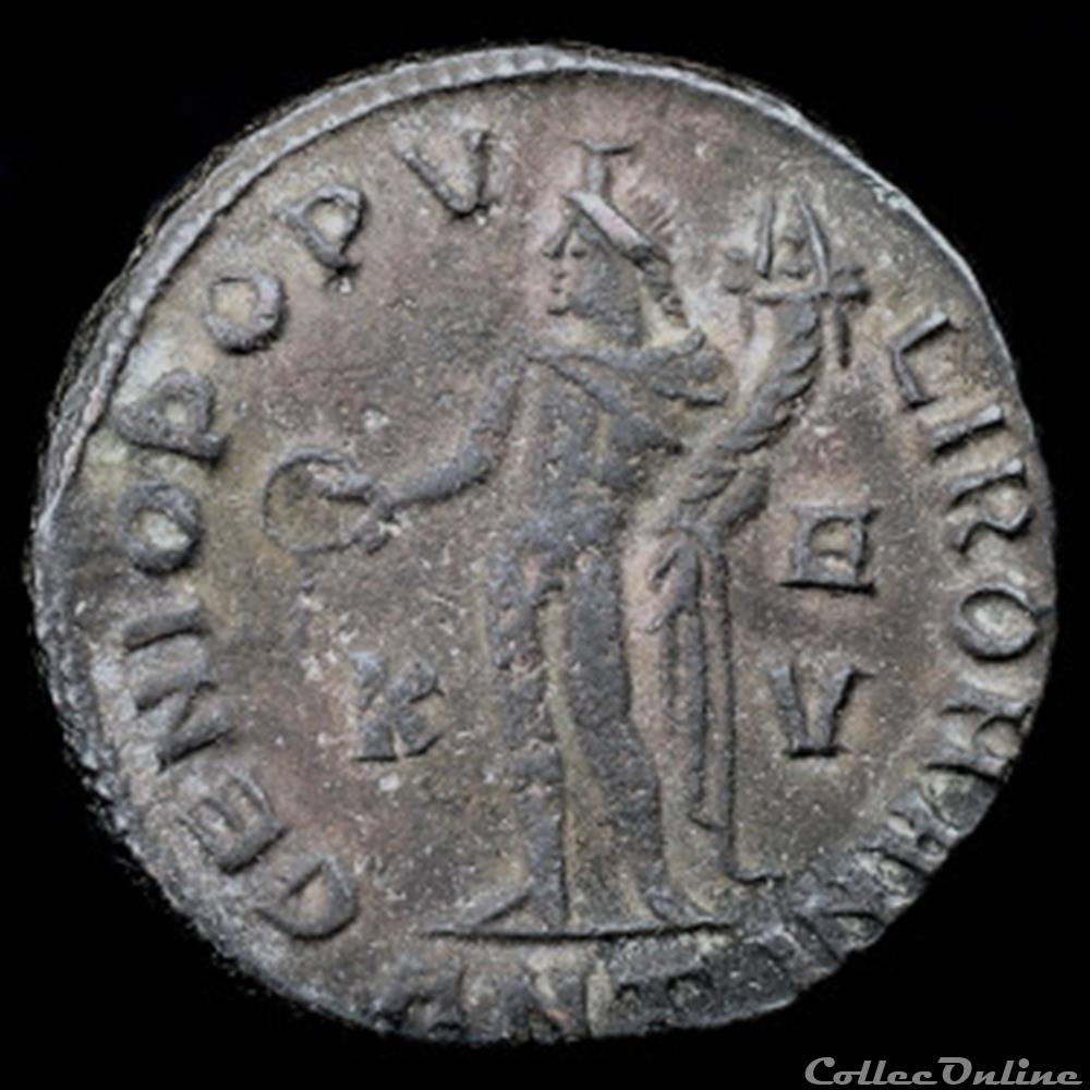 Follis de Constance Chlore césar pour Antioche monnaie antique romaine follis de constance chlore cesar pour antioche
