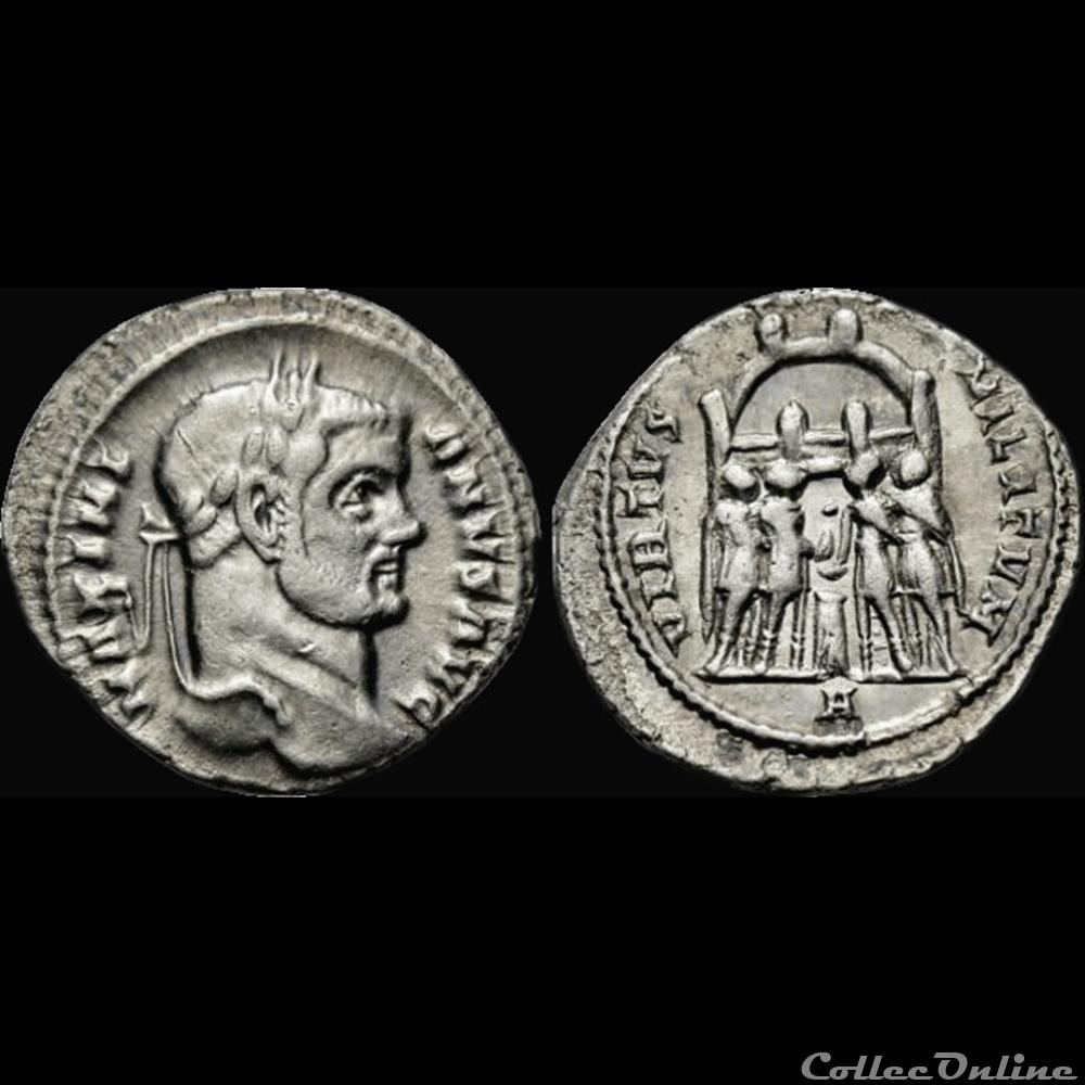 Argenteus de Maximien Hercule pour Rome monnaies antiques romaines republicaines imperiales argenteus de maximien hercule pour rome