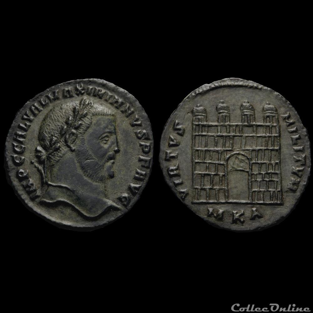 Follis de Galère Maximien auguste pour Cysique monnaie antique romaine follis de galere maximien auguste pour cysique