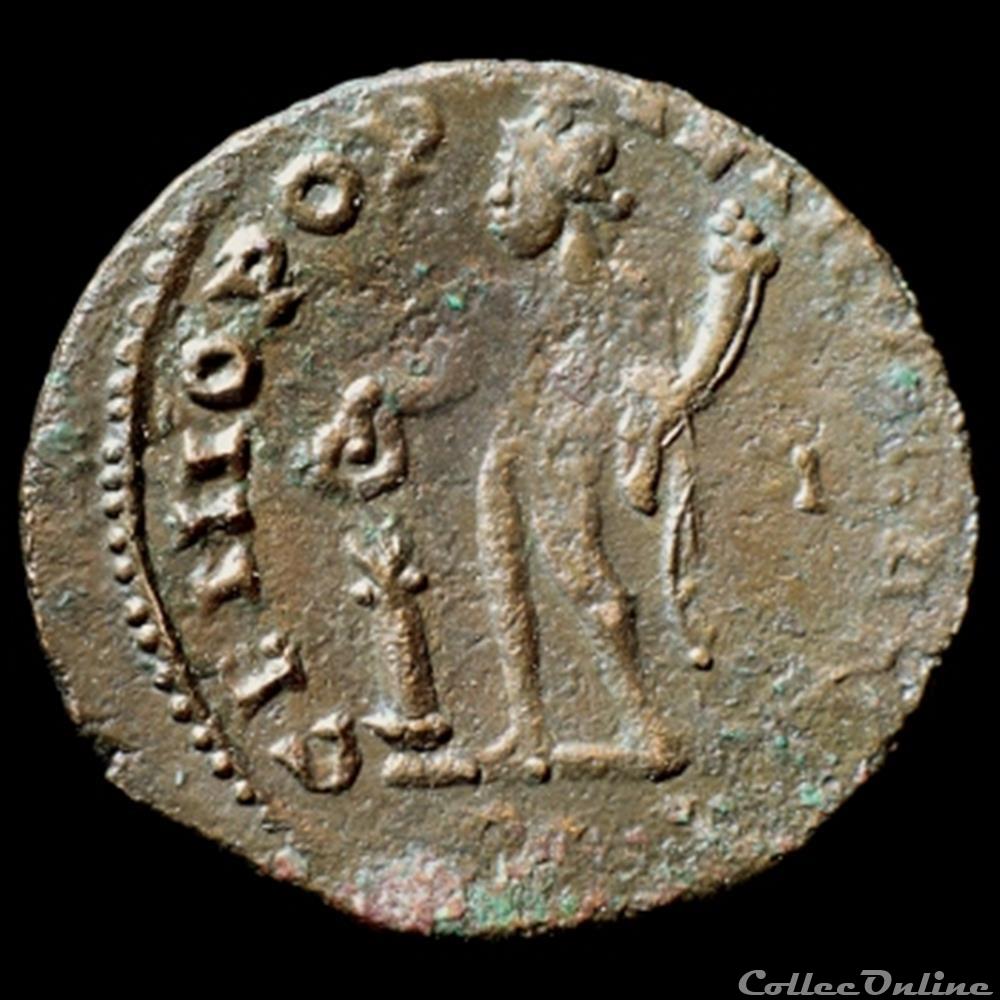 Follis de Constance Chlore césar pour Lyon monnaie antique romaine follis de constance chlore cesar pour lyon