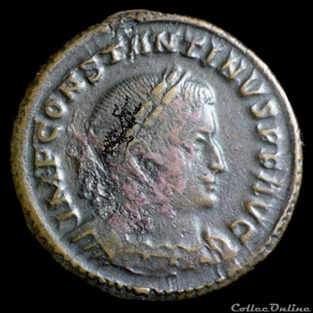 Follis de Constantin I auguste pour Trèves monnaie antique romaine follis de constantin i auguste pour treves
