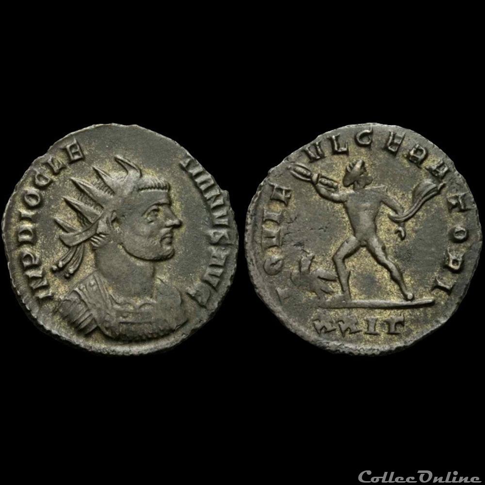 monnaie antique romaine aurelianus de diocletien pour rome