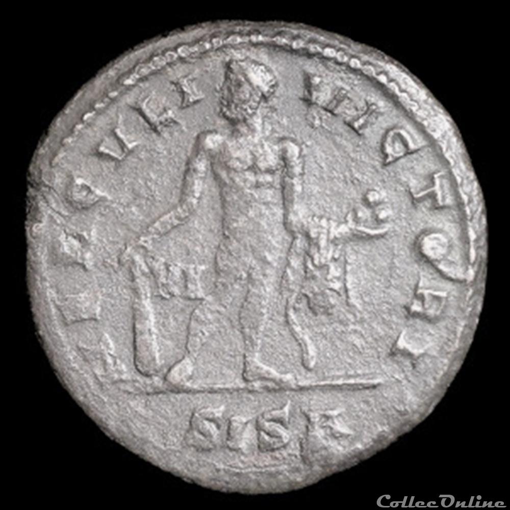 Follis de Constance Chlore auguste pour Siscia monnaie antique romaine follis de constance chlore auguste pour siscia