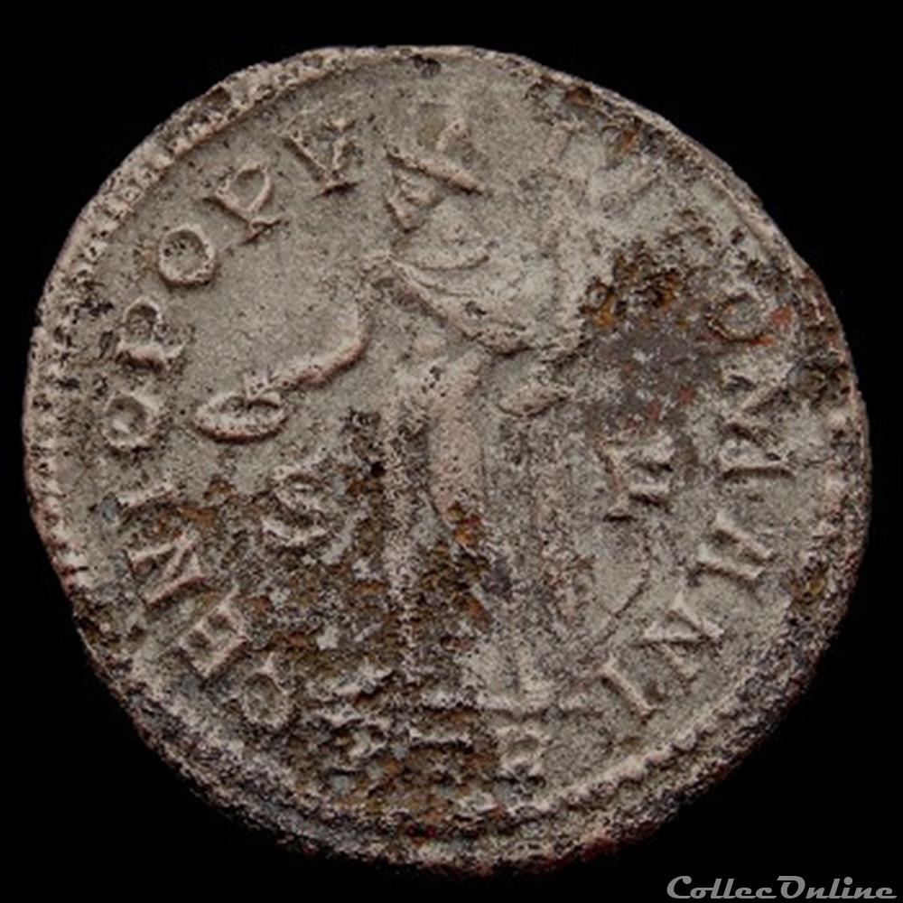 Follis de Constance Chlore césar pour Trèves monnaie antique romaine follis de constance chlore cesar pour treves