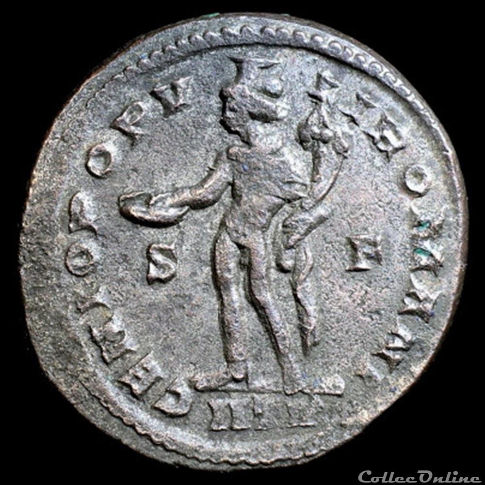 Follis de Dioclétien pour Trèves monnaie antique romaine follis de diocletien pour treves