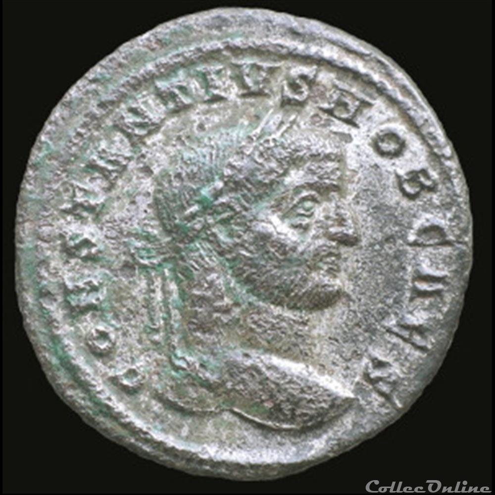 Follis de Constance Chlore césar pour Ticinium monnaie antique romaine follis de constance chlore cesar pour ticinium