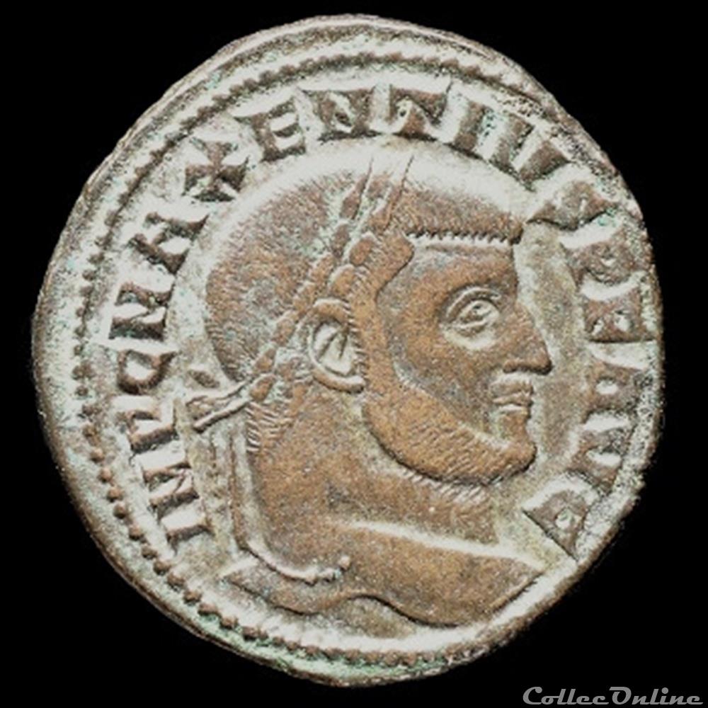 Follis de Maxence pour Ostie monnaie antique romaine follis de maxence pour ostie