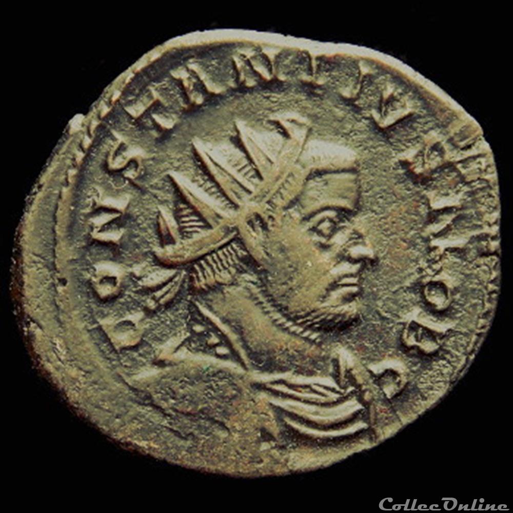monnaie antique romaine aurelianus de constance chlore pour lyon