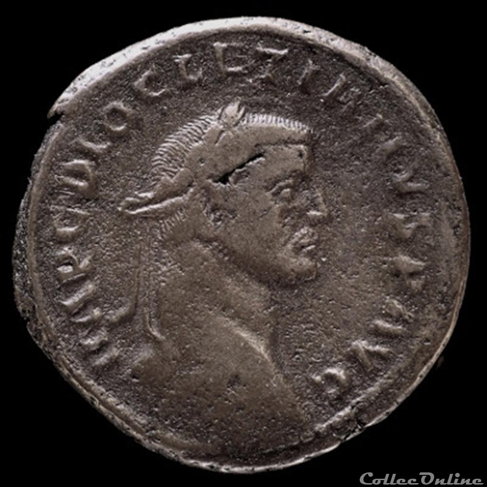 monnaie antique romaine follis de diocletien pour lyon