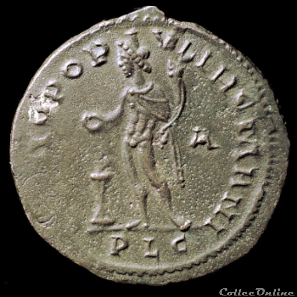 Follis de Constance Chlore césar pour Lyon monnaies antiques romaines imperiales et republicaines follis de constance chlore cesar pour lyon