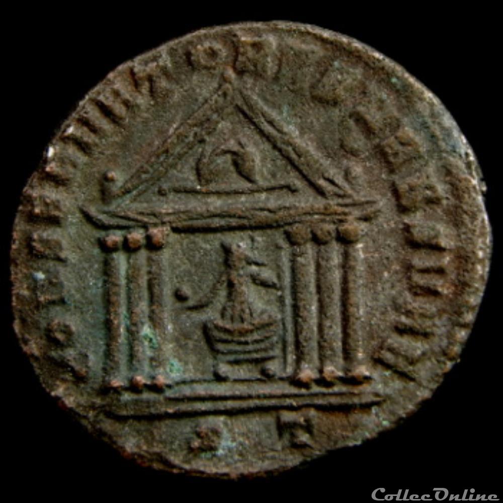 Follis de Maxence pour Ticinium monnaie antique romaine follis de maxence pour ticinium