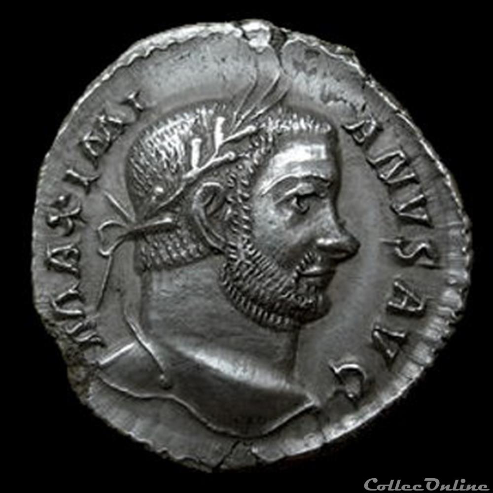 monnaies antiques romaines republicaines imperiales argenteus de maximien hercule pour treves