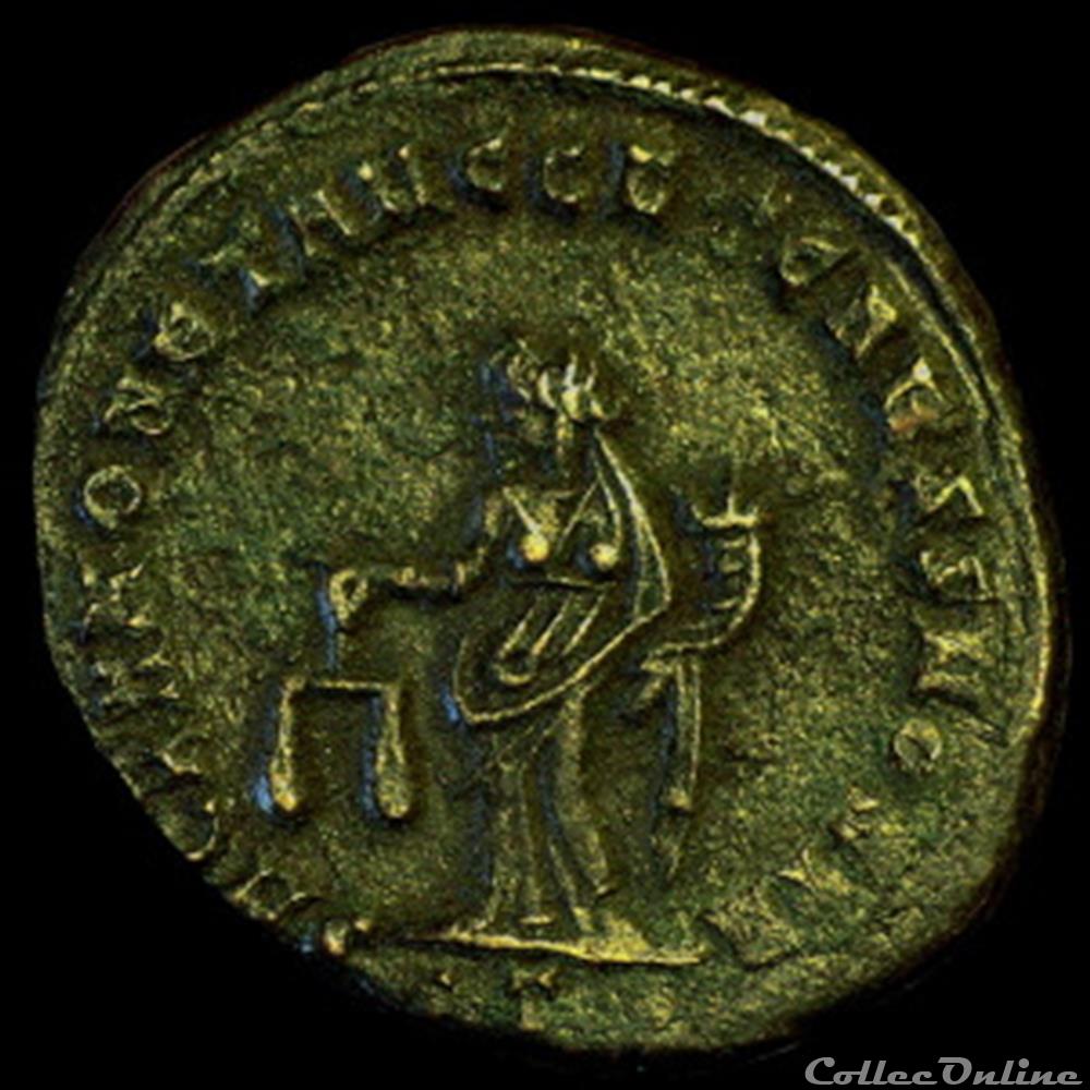 monnaie antique romaine follis de maximien hercule pour ticinium