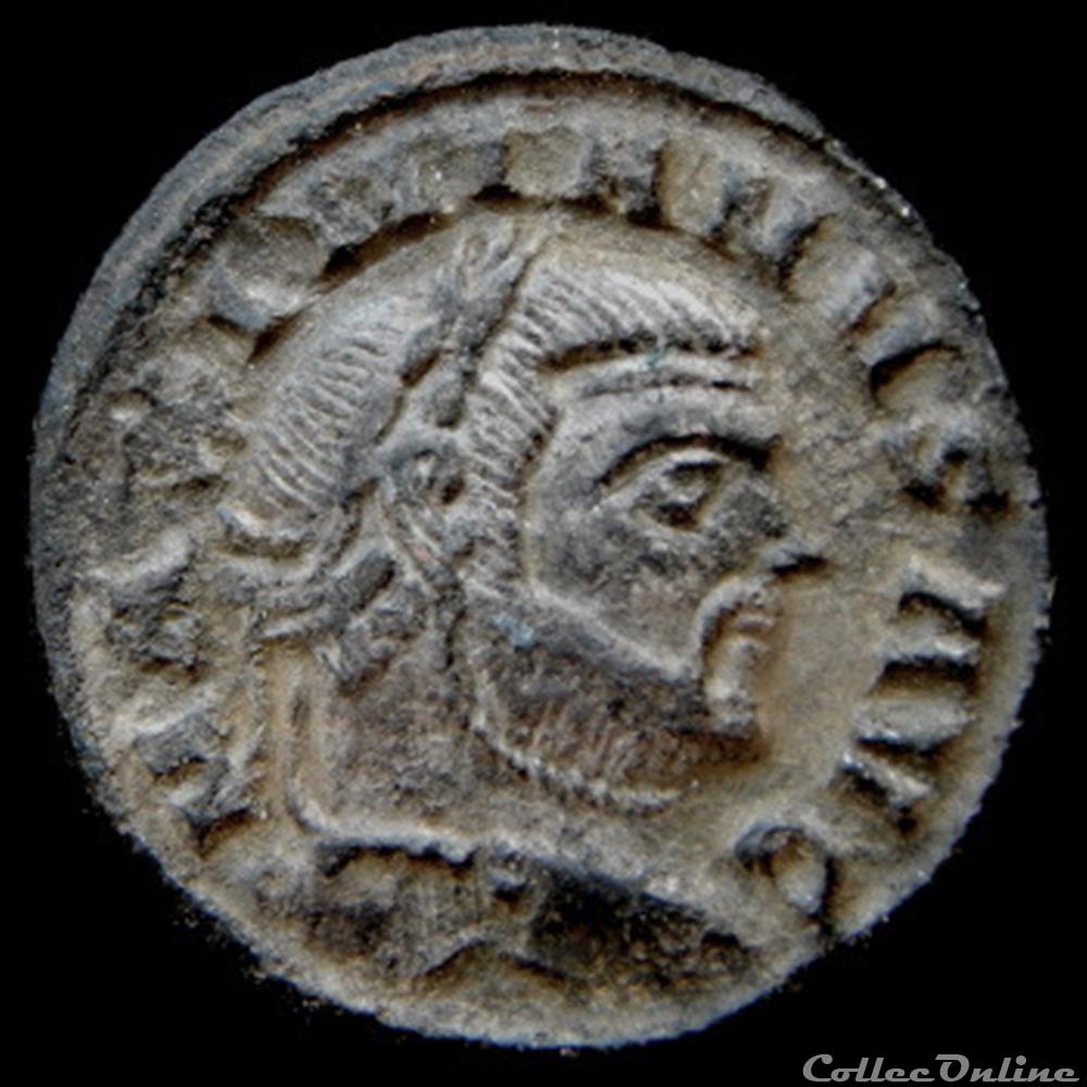 Quart de follis de Galère Maximien pour Siscia monnaies antiquite av jc ap romaines republicaines imperiales quart de follis de galere maximien pour siscia