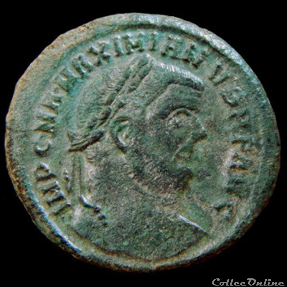 monnaie antique romaine follis de maximien hercule pour tessalonique