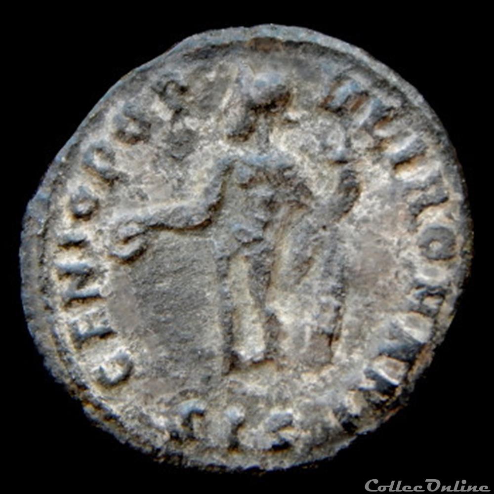 Quart de follis de Galère Maximien pour Siscia monnaies antiquite av jc ap romaines republicaines imperiales quart de follis de galere maximien pour siscia