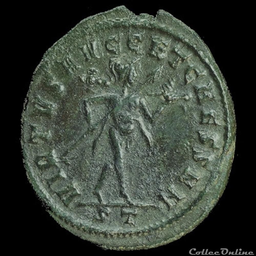 Follis de Sévère II césar pour Ticinium monnaie antique romaine follis de severe ii cesar pour ticinium
