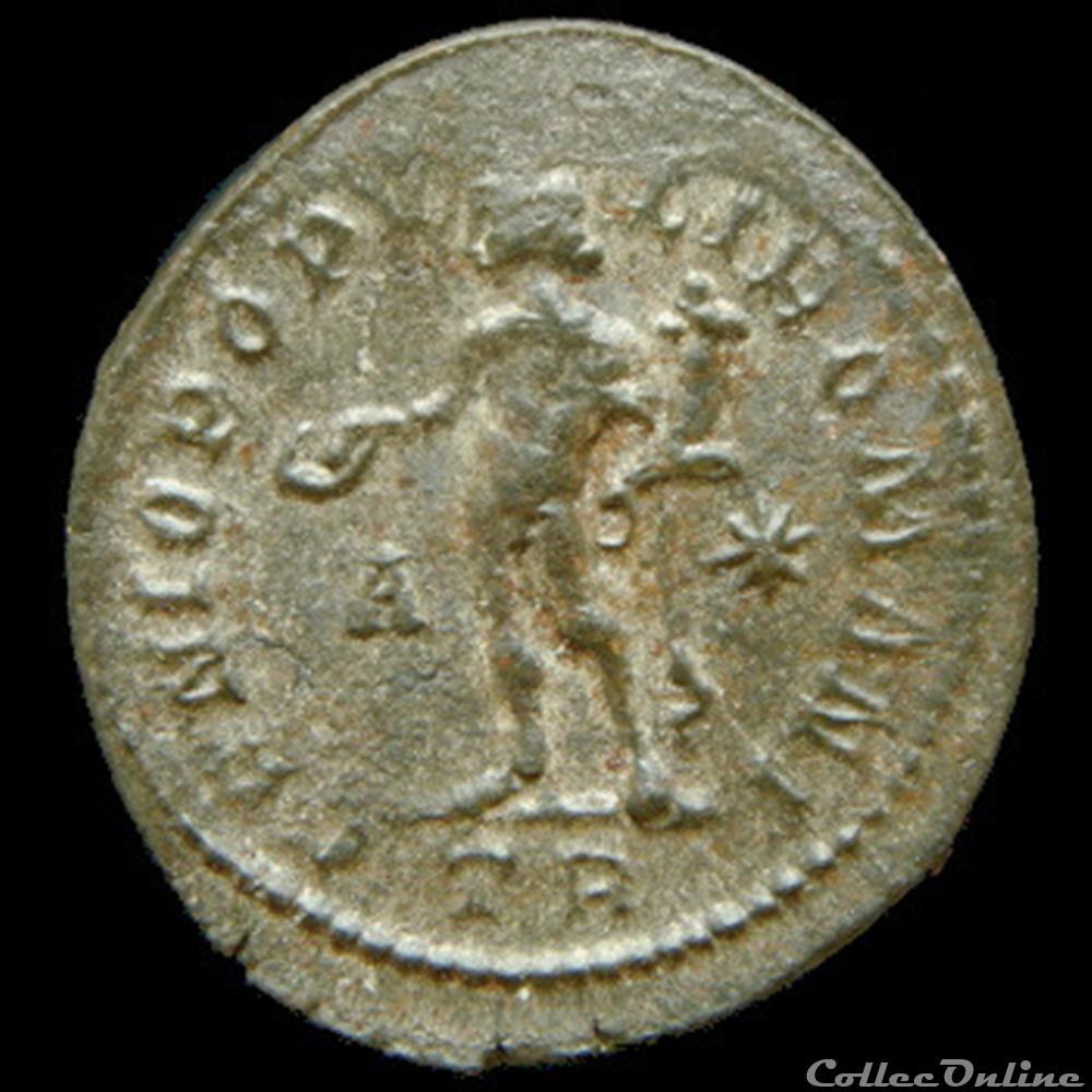 Follis de Dioclétien pour Trèves monnaie antique romaine follis de diocletien pour treves
